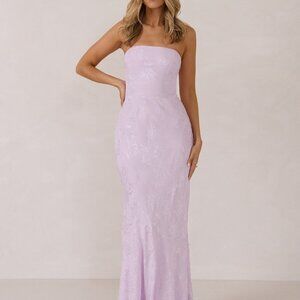 Park & Fifth Turner Dress Size SS / Lilac Jacquard